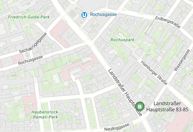 Praxis Selbst-Stärkung • Lageplan in 1030 Wien, Landstraßer Hauptstraße 83-85